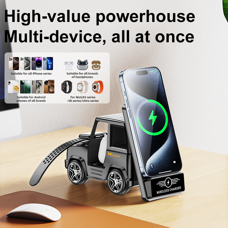 Smartwatch Watches Compatible With Iphone - มัลติฟังก์ชั่นไร้สาย Charger 3-in-1 สําหรับ iPhone16-11 Pro