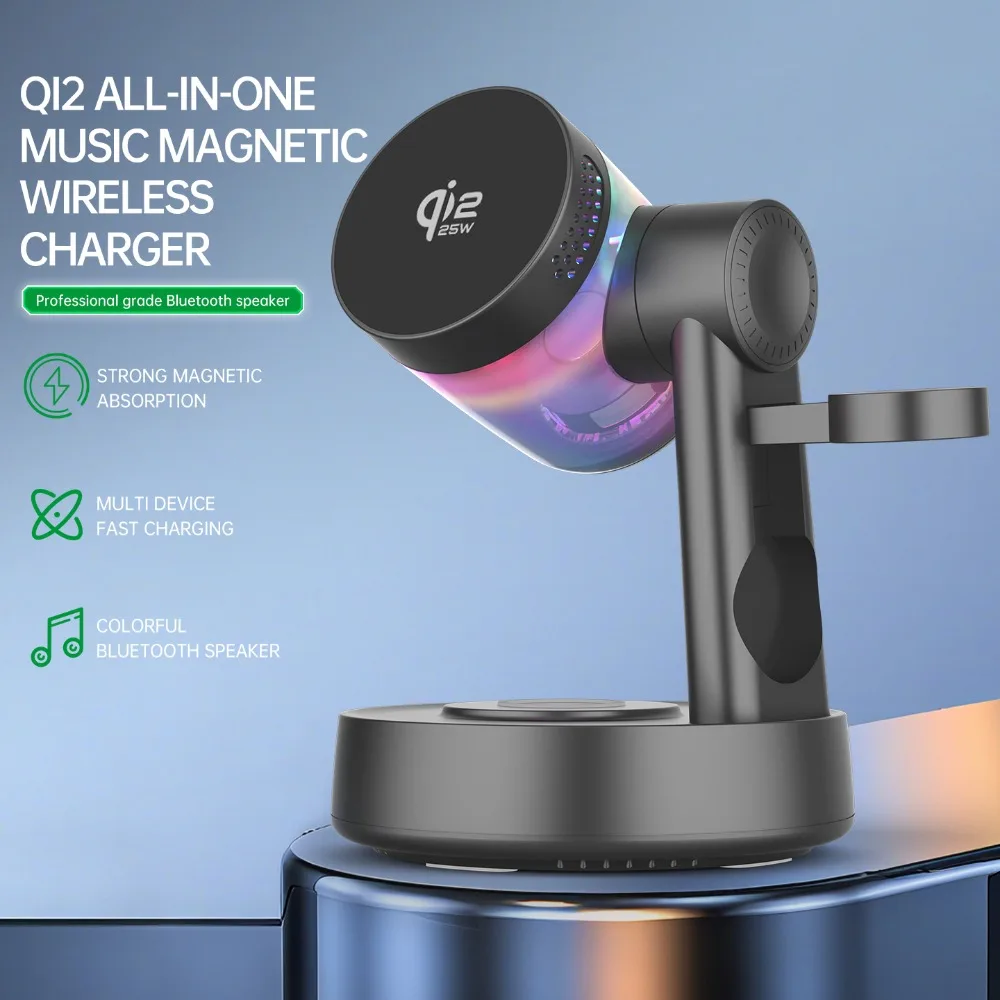 Smartwatch Watches Compatible With Iphone - ที่ชาร์จไร้สายแม่เหล็ก Qi2 25W พร้อมไฟ RGB สำหรับ