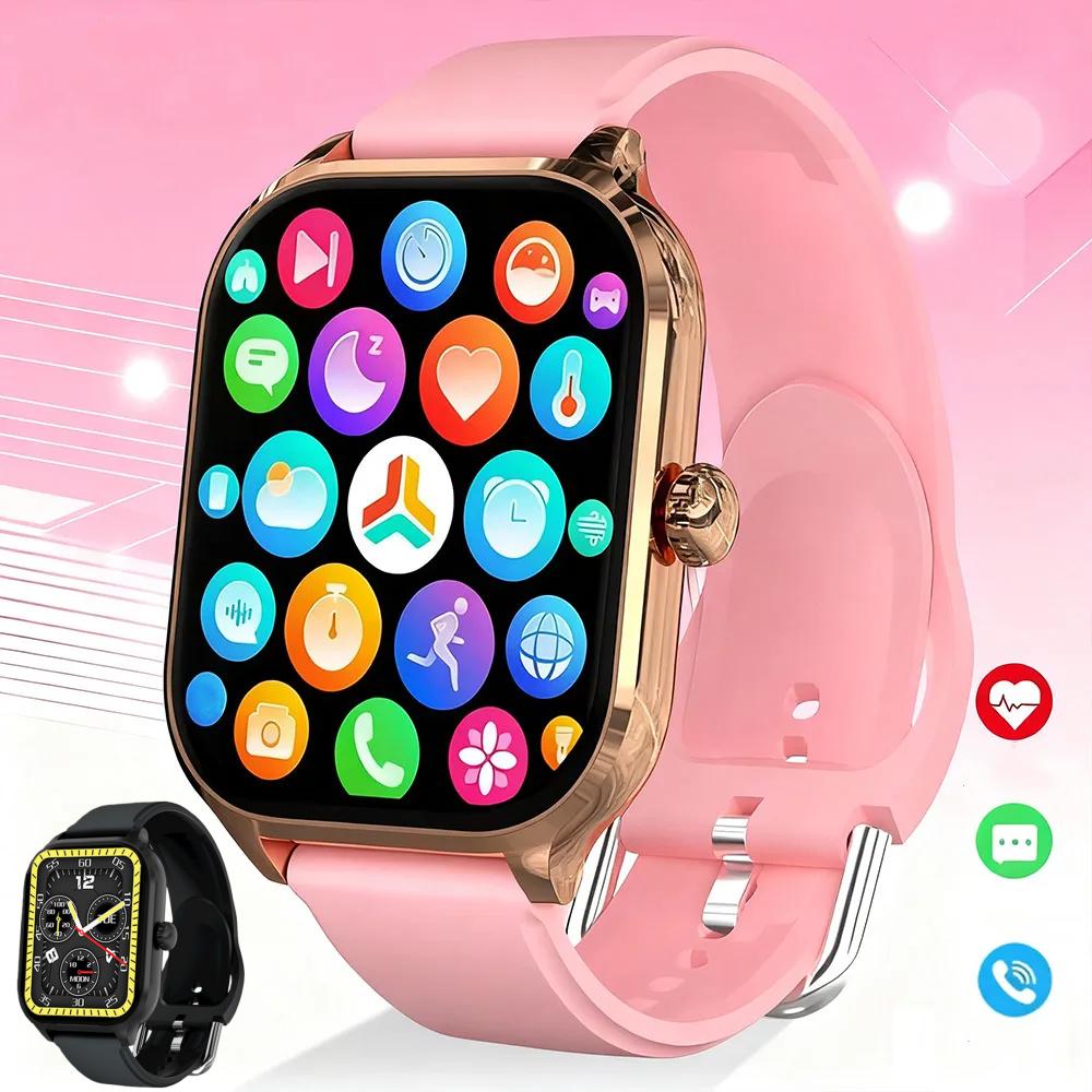 Watch Smart Y68 - สมาร์ทวอทช์สำหรับเล่นกีฬาสำหรับผู้หญิงและผู้ชาย หน้าจอ HD โทรออก รับสาย ฟังเพลง