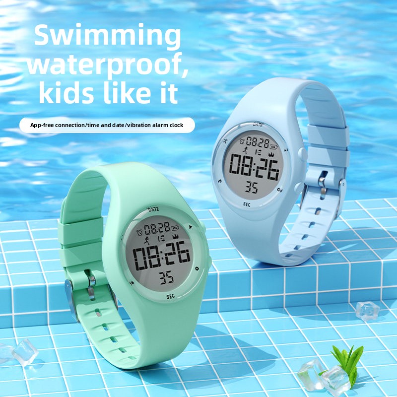 Smartwatch Watches Digital - นาฬิกาอัจฉริยะสำหรับเด็กและวัยรุ่นรุ่นใหม่ปี 2026 ไม่ต้องใช้แอป กันน้ำ ตั้งเวลาสำหรับว่ายน้ำ นับก้าว