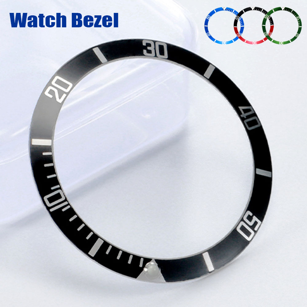 Watch Bezel Insert - ตัวเรือนนาฬิกาขนาด 37 มม. ทำจากอลูมิเนียมอัลลอยด์ พร้อมวงแหวนขอบหน้าปัดแบบมีส่วนเว้าสำหรับนาฬิกา Rolex