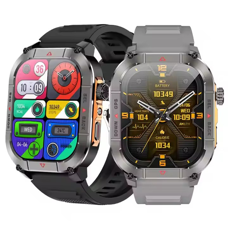 Smartwatch Watches Digital - นาฬิกาอัจฉริยะสำหรับผู้ชายรุ่นใหม่ HK84 หน้าจอ AMOLED ระบบ GPS