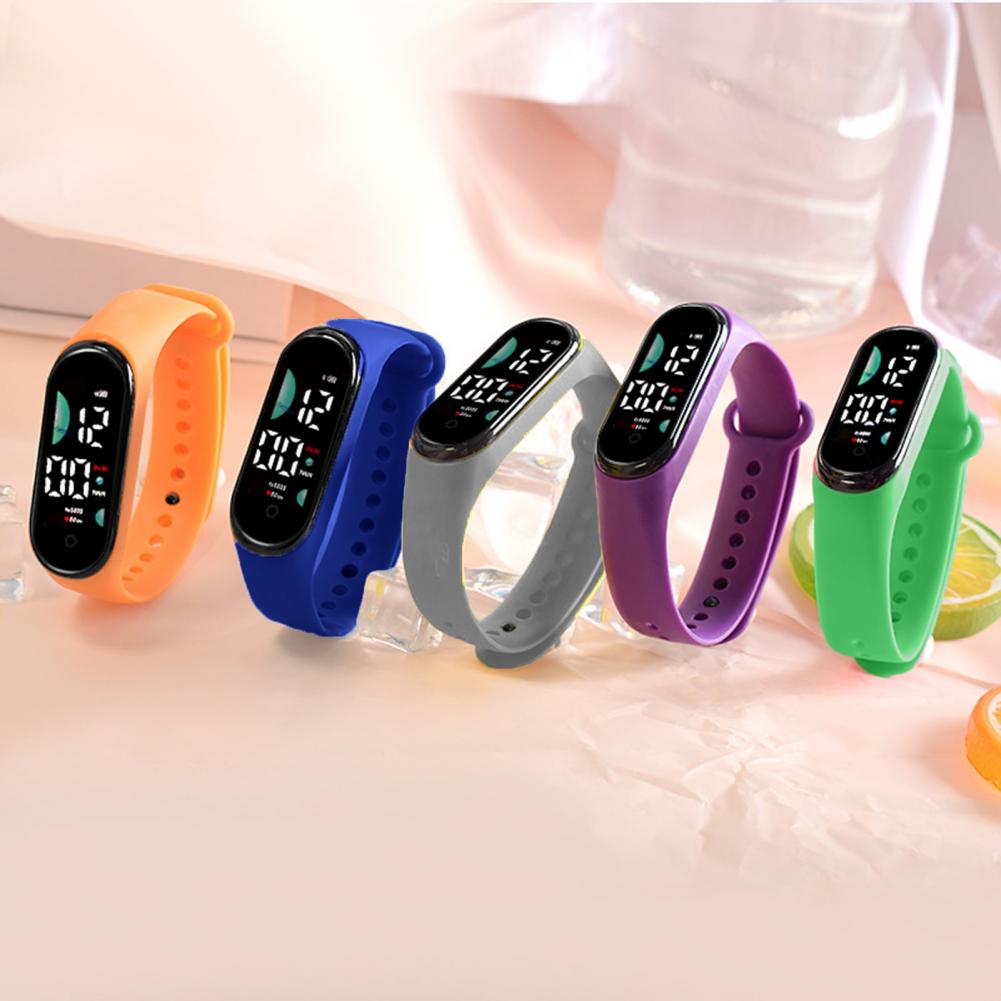 Smartwatch Watches Digital - นาฬิกาเด็กของขวัญวันเกิดสําหรับเด็กสาวสมาร์ท LED ดิจิตอลการ์ตูนเด็กนาฬิกากันน้ํานาฬิกาข้อมือ reloj niño
