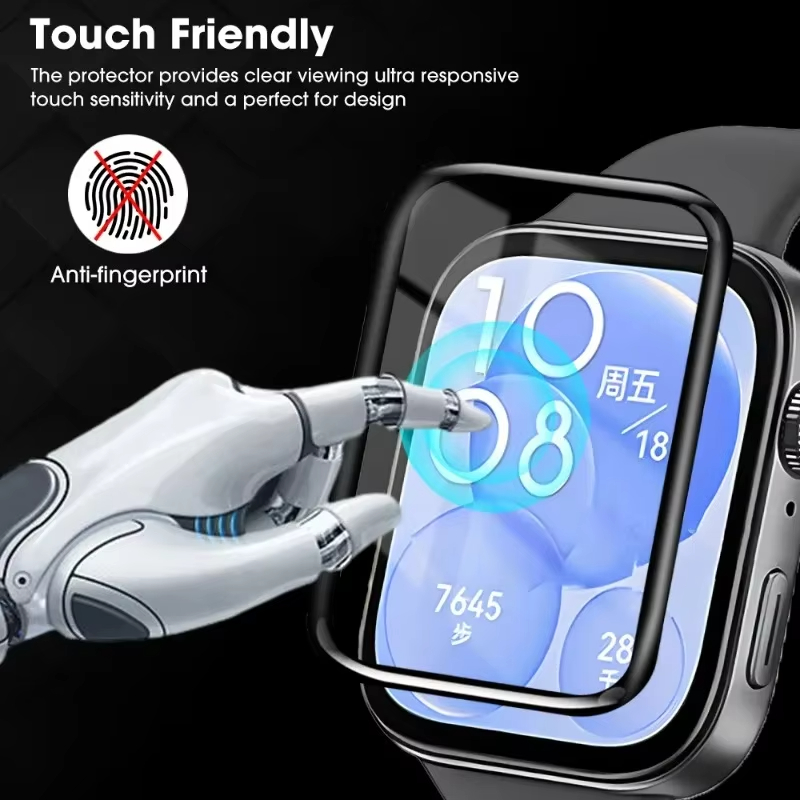 Smartwatch Watch Huawei - 1-5Pcs 9D โค้งฟิล์มสําหรับ Huawei Watch fit