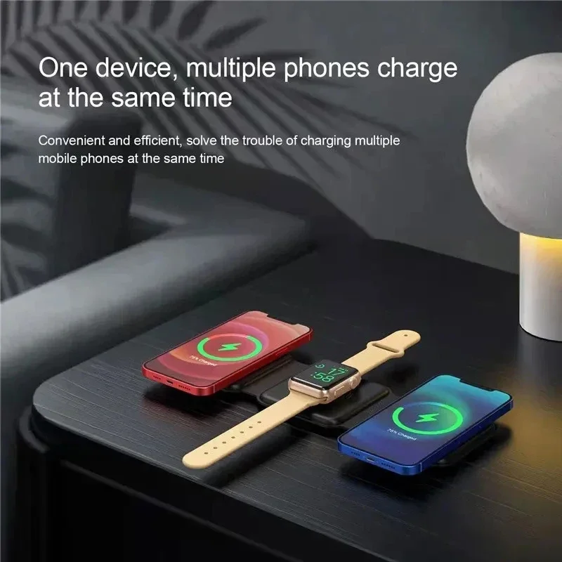 Smartwatch Watches Compatible With Iphone - แท่นชาร์จไร้สายแบบแม่เหล็ก 3 in 1 สำหรับ iPhone