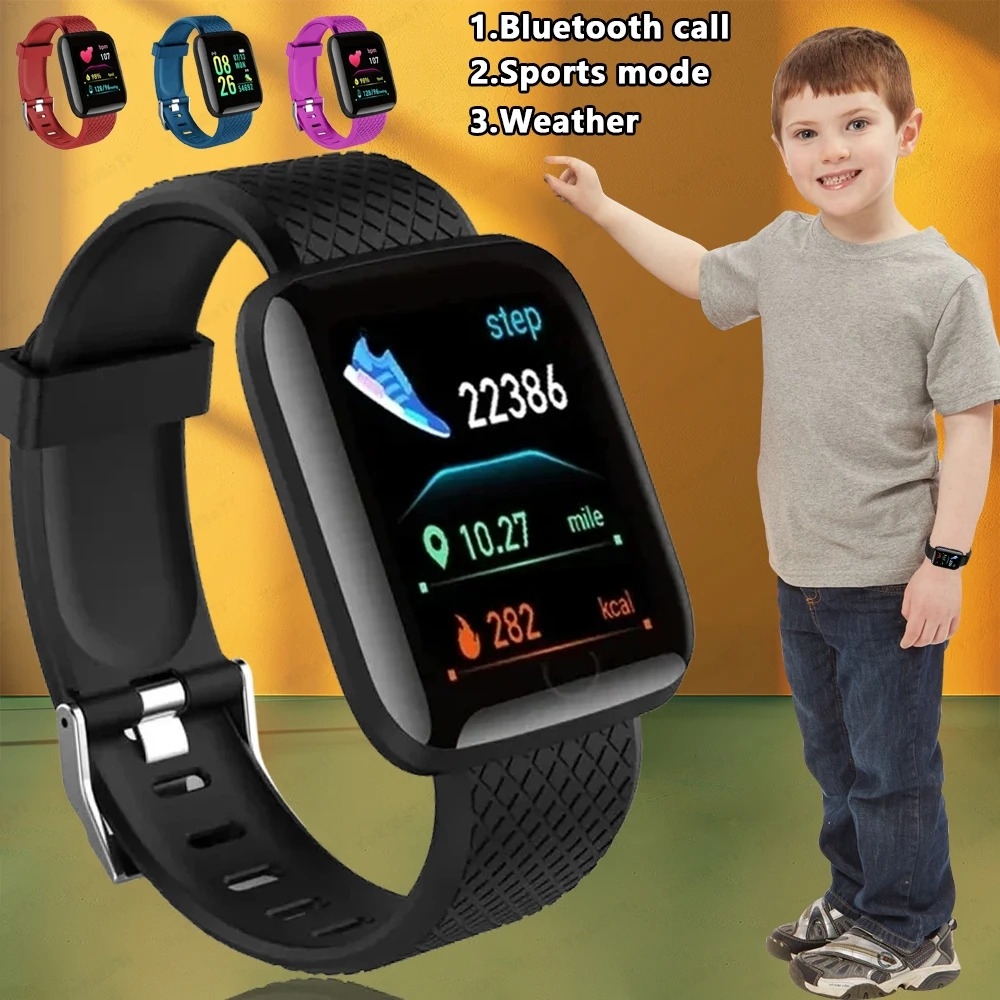 Watch Smart Y68 - 2024 ใหม่สําหรับมัลติฟังก์ชั่นสมาร์ทนาฬิกาเด็กชายหญิงข้อความเตือนการควบคุมเพลงกีฬาขั้นตอนแคลอรี่ 116 Smartwatch นาฬิกาปลุก