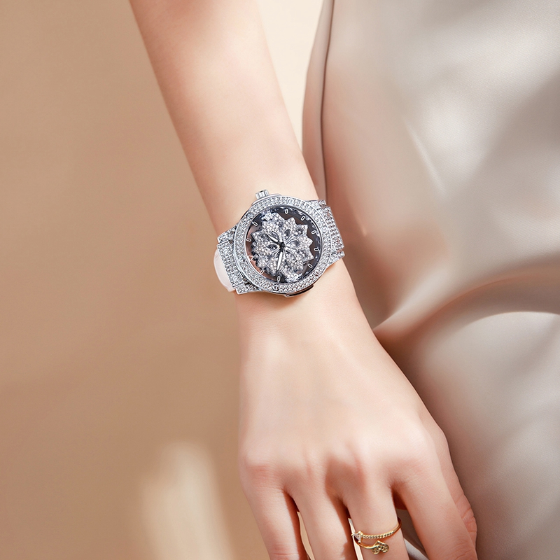 Smartwatch Watches For Women Branded - แบรนด์นาฬิกาผู้หญิงนาฬิกาเพชรนาฬิกาควอตซ์แฟชั่นนาฬิกาข้อมือสร้อยข้อมือสายหนังนาฬิกากันน้ำสำหรับผู้หญิง