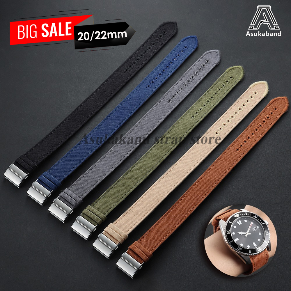 Smartwatch Casio Watches For Men - 20 มม.22 มม.สายนาฬิกาไนลอนสำหรับโอเมก้าสำหรับไซโก้สำหรับคาสิโอ แบนด์สายนาฬิกาแบบพับได้สำหรับนาฬิกาผู้ชายเข็มขัดอุปกรณ์เสริมสมาร์ทวอทช์