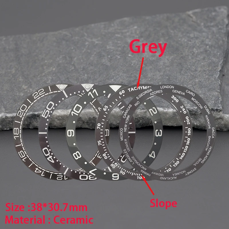 Watch Bezel Insert - อะไหล่ซ่อมตัวเรือนนาฬิกาผู้ชาย SKX007 SUB GMT OMG ขนาด