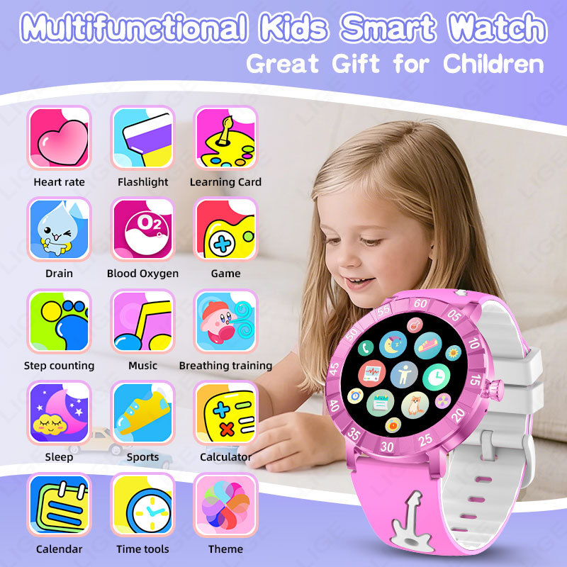 Smartwatch Watches Useful Gift For Boys - นาฬิกาสมาร์ทวอทช์เด็ก รุ่นใหม่ ปี 2026 HRV SOS
