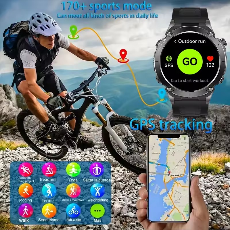 นาฬิกาอัจฉริยะ GUHUAVMI GPS รุ - Smartwatch Watches Brands For Men บทวิจารณ์และราคา