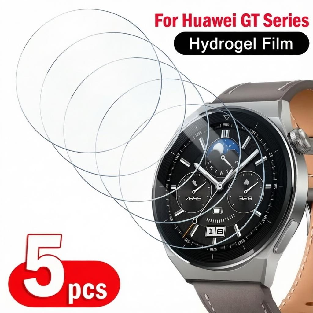 5-1 ชิ้นฟิล์มไฮโดรเจลแบบนุ่มสำ - Smartwatch Watch Huawei บทวิจารณ์และราคา