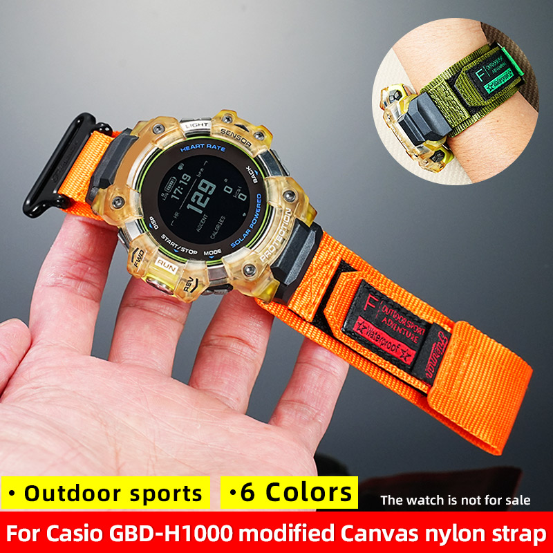 สายนาฬิกาผ้าแคนวาส GBD H1000 ส - Smartwatch Casio Watches For Men บทวิจารณ์และราคา