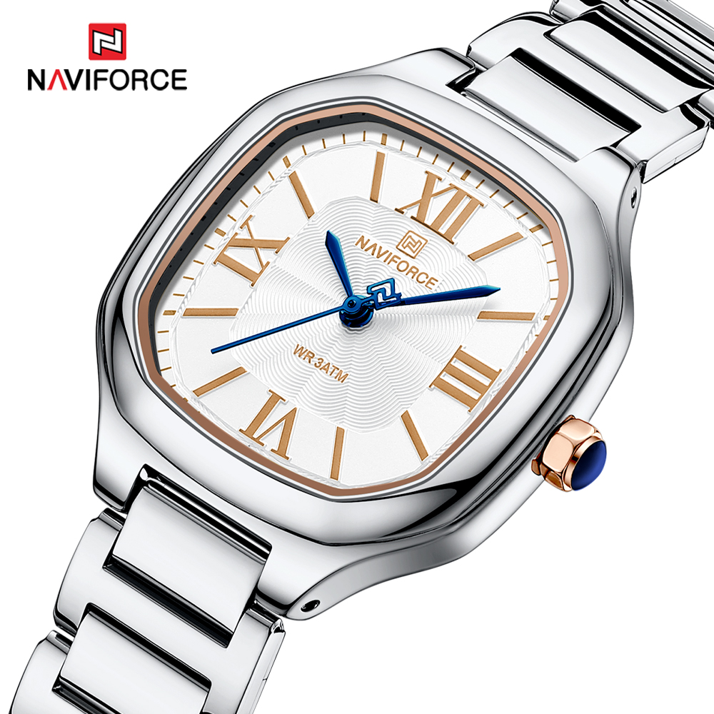 NAVIFORCE นาฬิกาผู้หญิงหรูหราห - Minimalist Thin Watch บทวิจารณ์และราคา