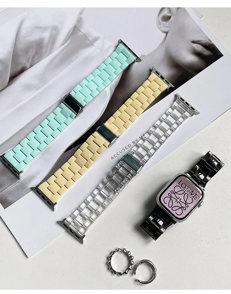 สายนาฬิกา + กรณี + แก้วสําหรับ - Smartwatch Apple Watches For Women บทวิจารณ์และราคา