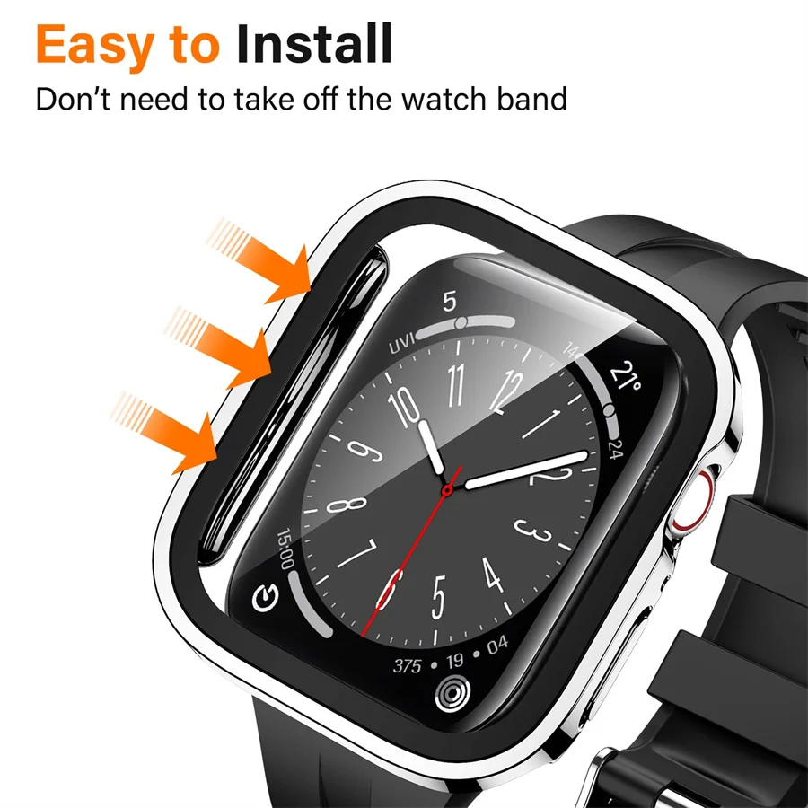 แก้ว + ฝาครอบสําหรับ Apple Wat - Smartwatch Apple Watches For Women บทวิจารณ์และราคา