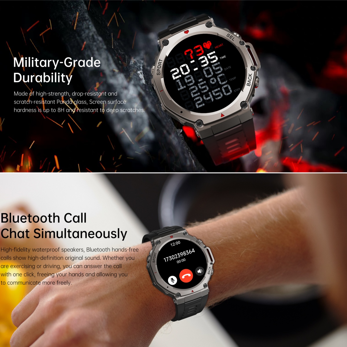 2025 ใหม่ทหารนาฬิกาสมาร์ทในตัว - Watch Vs Smartwatch บทวิจารณ์และราคา