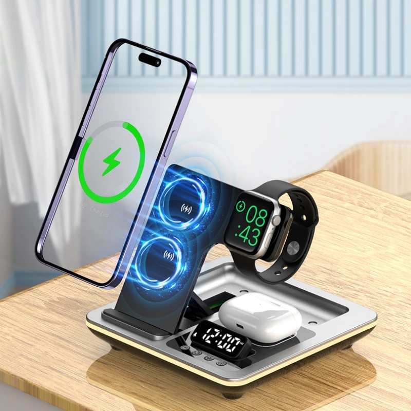 แท่นชาร์จไร้สาย 5 in 1 พร้อมไฟ - Smartwatch Watches Compatible With Iphone บทวิจารณ์และราคา