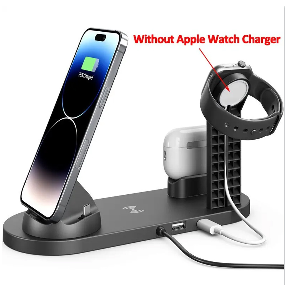แท่นชาร์จไร้สาย 30W 7 in 1 สำห - Smartwatch Watches Compatible With Iphone บทวิจารณ์และราคา