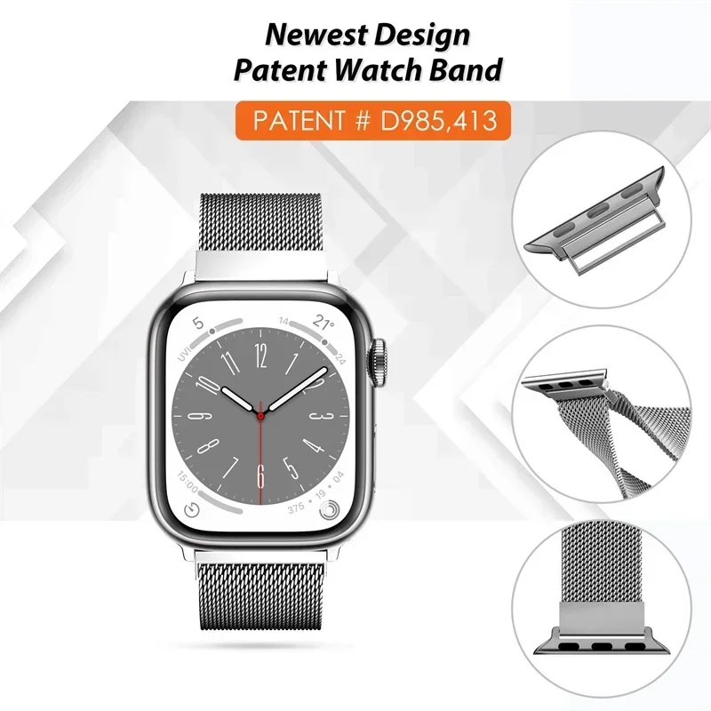 Milanese Loop สําหรับ Apple Wa - Smartwatch Apple Watches For Women บทวิจารณ์และราคา