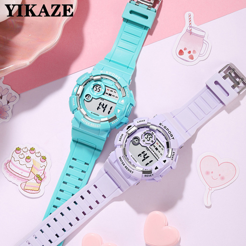 YIKAZE นาฬิกาเด็กแฟชั่นนาฬิกาป - Smartwatch Digital Watches For Kid Boy With Alarm บทวิจารณ์และราคา