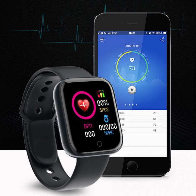 สมาร์ทวอทช์กีฬา สายรัดข้อมือผู - Watch Smart Y68 บทวิจารณ์และราคา