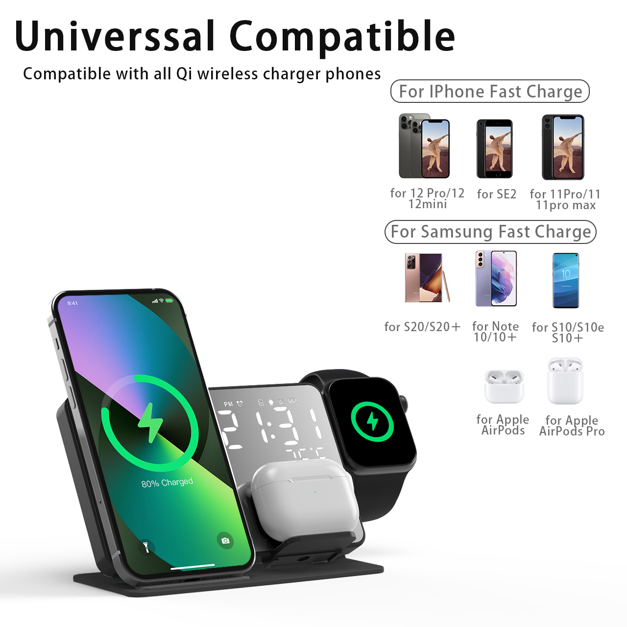 3 In 1 Wireless Charger สำหรับ - Watch 7 Smartwatch Iphone บทวิจารณ์และราคา