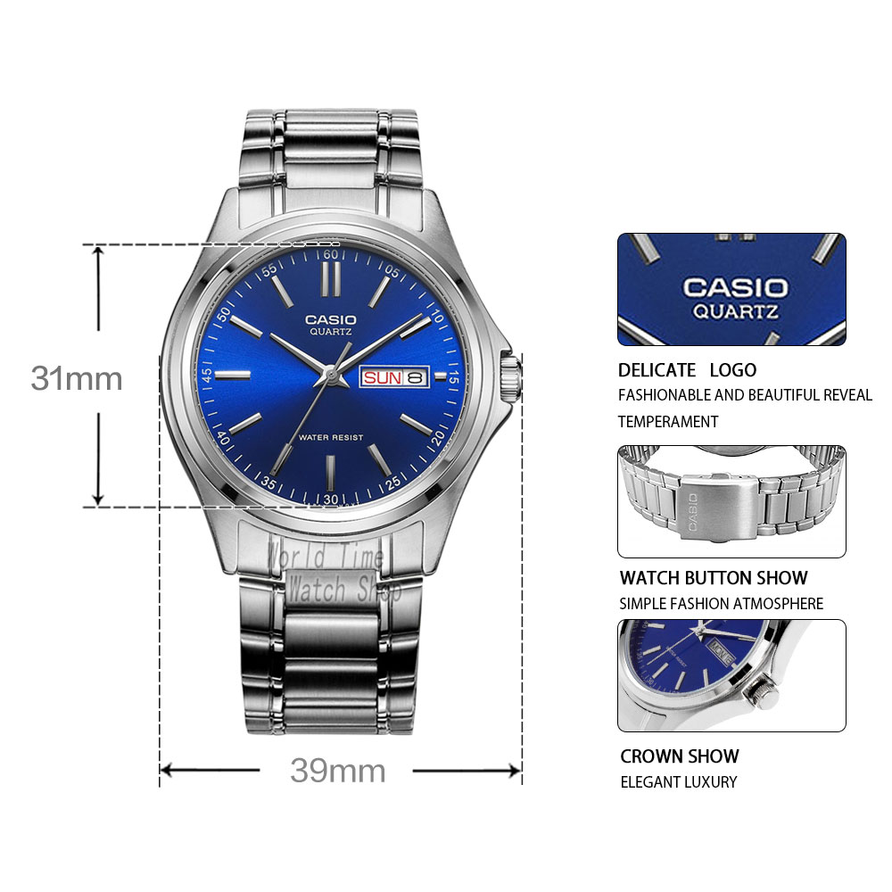 นาฬิกาคาสิโอผู้ชายเรียบง่ายปฏิ - Smartwatch Casio Watches For Men บทวิจารณ์และราคา