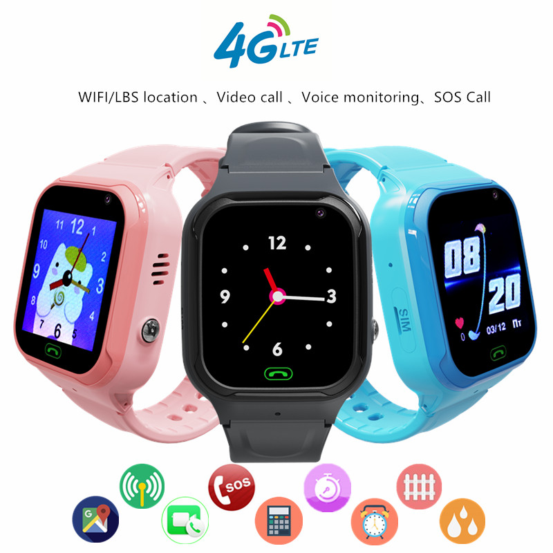 4G เด็กโทรศัพท์สมาร์ทนาฬิกา Vi - Smartwatch Digital Watches For Kid Boy With Alarm บทวิจารณ์และราคา