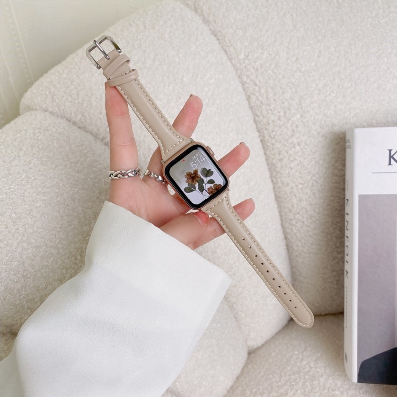 สายหนังบางสําหรับ Apple Watch  - Smartwatch Apple Watches For Women บทวิจารณ์และราคา