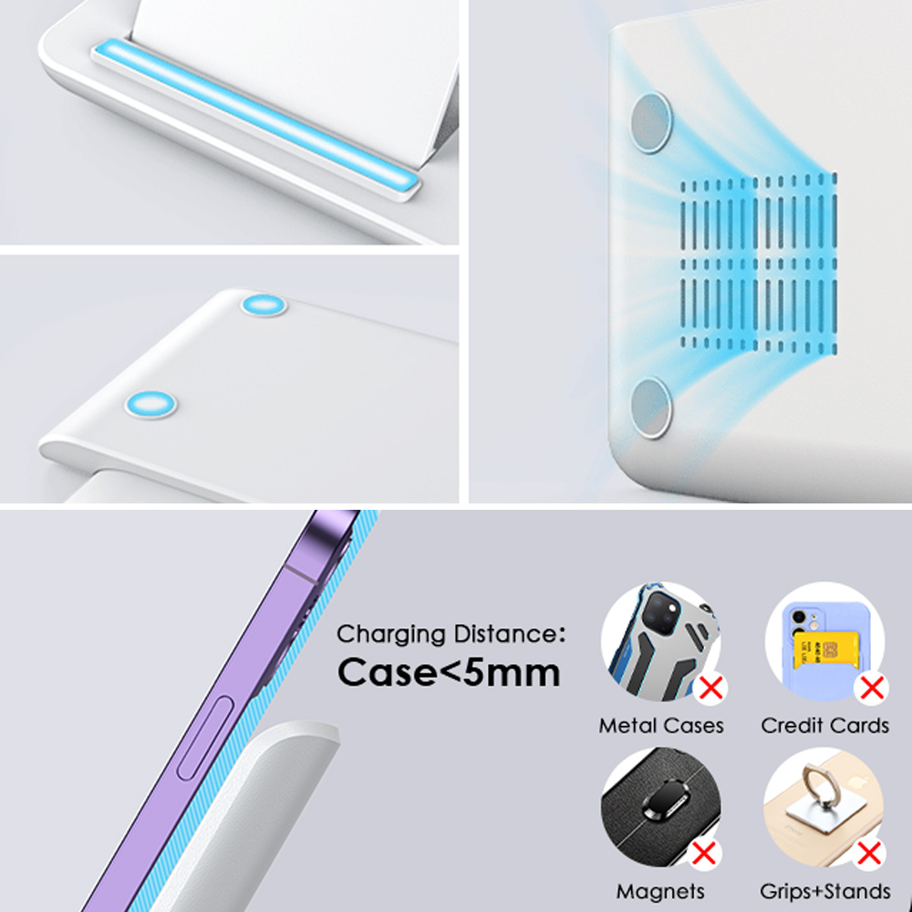แท่นชาร์จไร้สาย LED 3 in 1 สำห - Smartwatch Watches Compatible With Iphone บทวิจารณ์และราคา