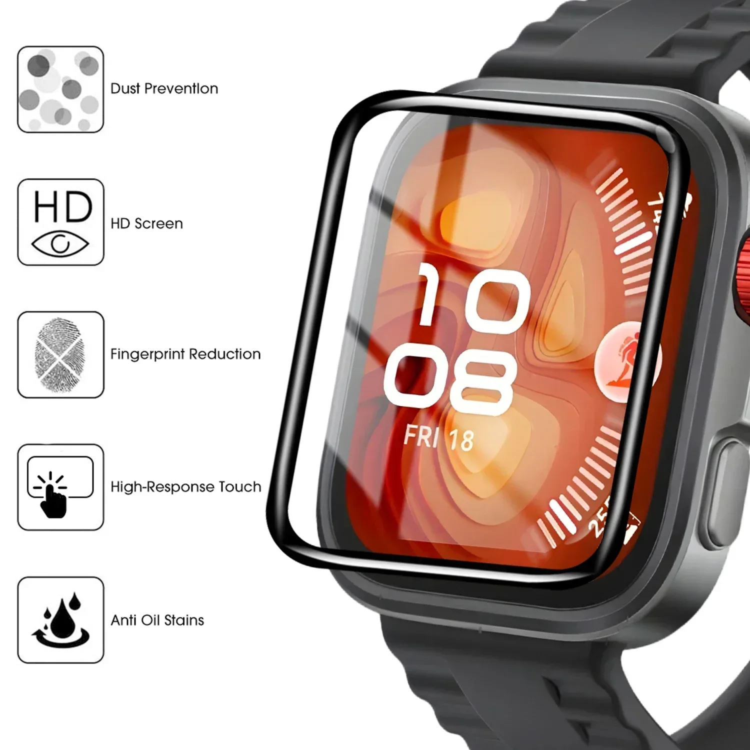 1-5Pcs 9D โค้งฟิล์มสําหรับ Hua - Smartwatch Watch Huawei บทวิจารณ์และราคา