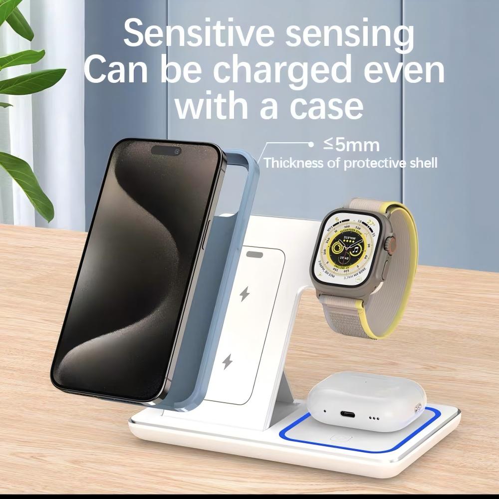 แท่นชาร์จไร้สายแบบพับได้ 3 in  - Smartwatch Watches Compatible With Iphone บทวิจารณ์และราคา