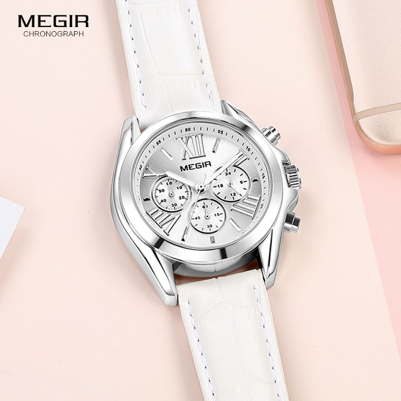 MEGIR2019 ใหม่หรูหราหนังนาฬิกา - Minimalist Thin Watch บทวิจารณ์และราคา