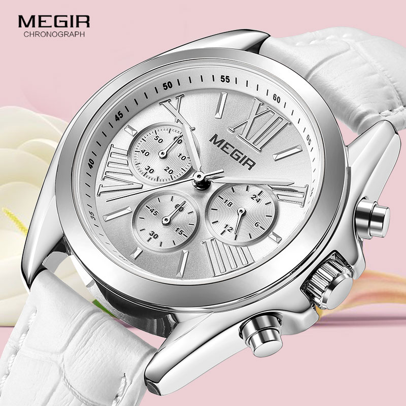 MEGIR2019 ใหม่หรูหราหนังนาฬิกา - Minimalist Thin Watch บทวิจารณ์และราคา