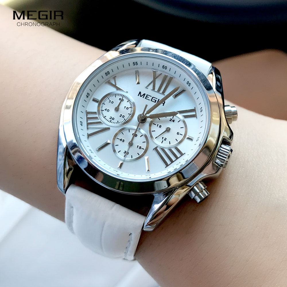 MEGIR2019 ใหม่หรูหราหนังนาฬิกา - Minimalist Thin Watch บทวิจารณ์และราคา