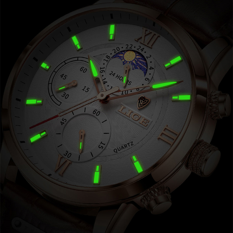 LIGE นาฬิกาแฟชั่นผู้ชาย นาฬิกา - Smartwatch Watches Brands For Men บทวิจารณ์และราคา