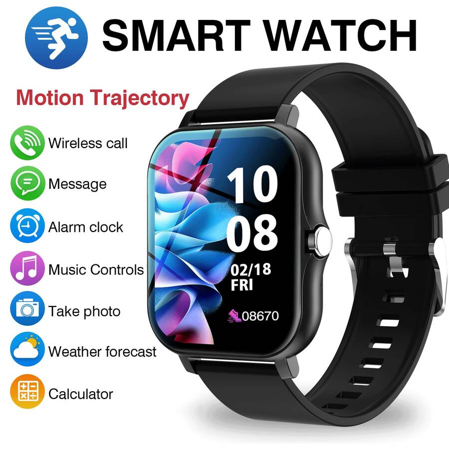 สมาร์ทวอทช์พร้อมฟังก์ชันโทรไร้ - Smartwatch Watches Digital บทวิจารณ์และราคา