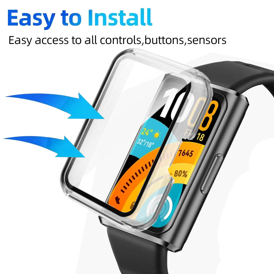 กระจกนิรภัย + เคสสำหรับหัวเว่ย - Smartwatch Watch Huawei บทวิจารณ์และราคา