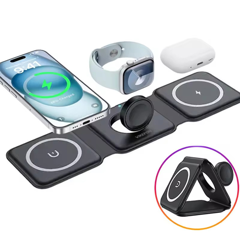 ที่ชาร์จไร้สายแบบพับได้แม่เหล็ - Smartwatch Watches Compatible With Iphone บทวิจารณ์และราคา