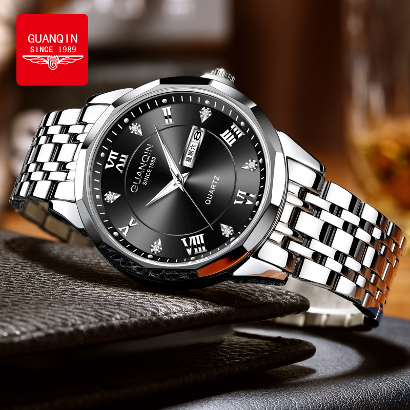 GUANQIN พรีเมี่ยมนาฬิกาข้อมือค - Smartwatch Premium Watches For Men บทวิจารณ์และราคา