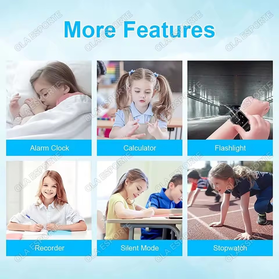 นาฬิกาสมาร์ทวอทช์เด็กแบบกันน้ำ - Smartwatch Digital Watches For Kid Boy With Alarm บทวิจารณ์และราคา
