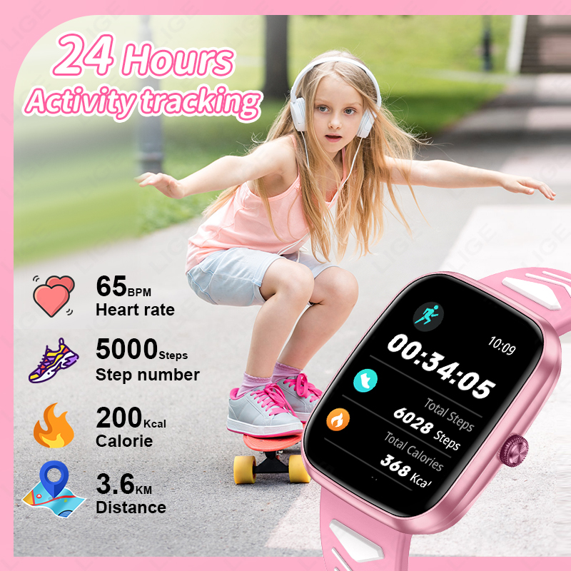 LIGE นาฬิกาอัจฉริยะรุ่นใหม่ ขน - Smartwatch Digital Watches For Kid Boy With Alarm บทวิจารณ์และราคา