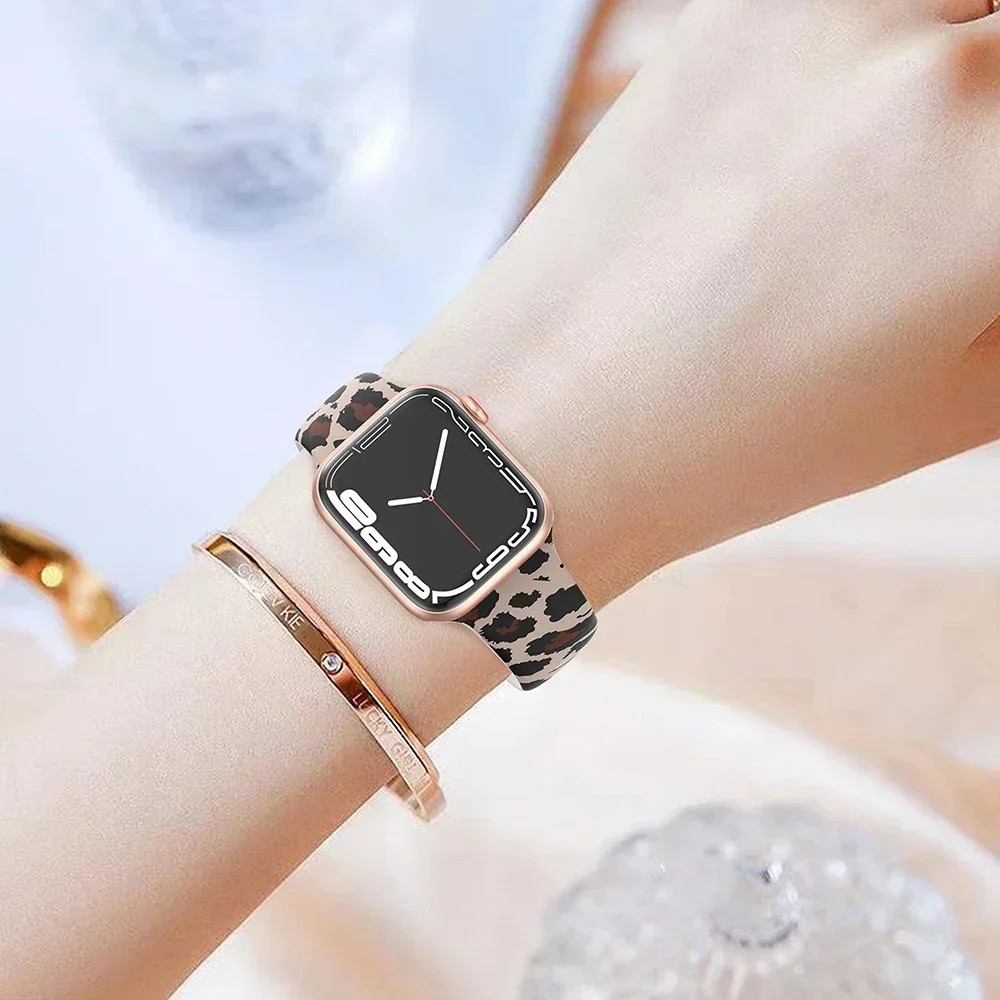 พิมพ์ซิลิโคนสําหรับ Apple Watc - Smartwatch Apple Watches For Women บทวิจารณ์และราคา