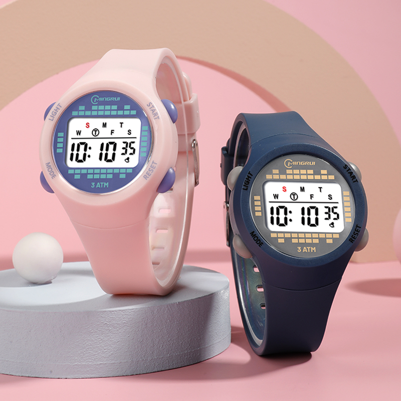 นาฬิกานักศึกษาชายกลางน่ารักสีช - Smartwatch Digital Watches For Kid Boy With Alarm บทวิจารณ์และราคา