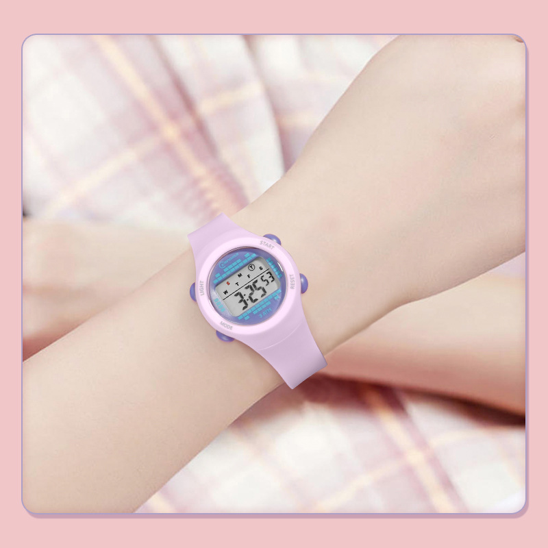 นาฬิกานักศึกษาชายกลางน่ารักสีช - Smartwatch Digital Watches For Kid Boy With Alarm บทวิจารณ์และราคา