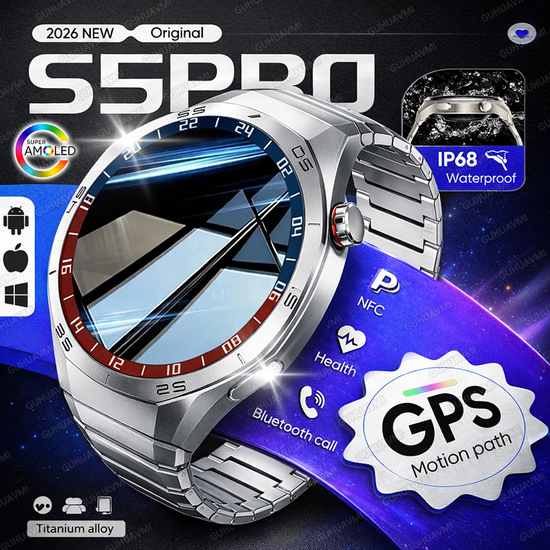 2026 ใหม่ GPS สมาร์ทวอทช์ผู้ชา - Smartwatch Premium Watches For Men บทวิจารณ์และราคา