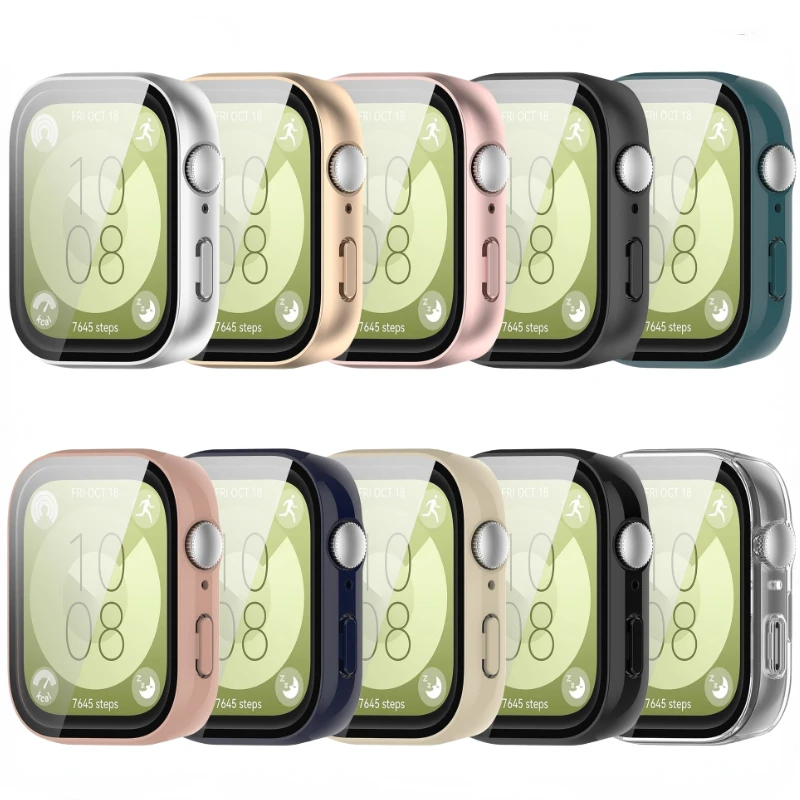 PC Case + กระจกนิรภัยสําหรับ H - Smartwatch Watch Huawei บทวิจารณ์และราคา