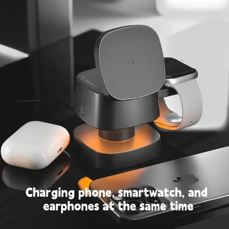 แท่นชาร์จไร้สายแม่เหล็ก 3 in 1 - Smartwatch Watches Compatible With Iphone บทวิจารณ์และราคา