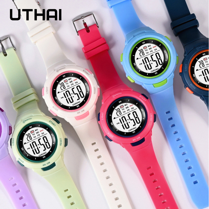 อุทัย CE49 นาฬิกาเด็กแฟชั่นนาฬ - Smartwatch Digital Watches For Kid Boy With Alarm บทวิจารณ์และราคา
